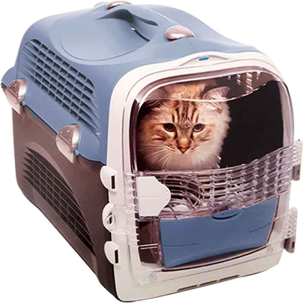 Catit Cabrıo Kedi ve Köpek Taşıma Kabı Mavi/Gri 51x33x35cm