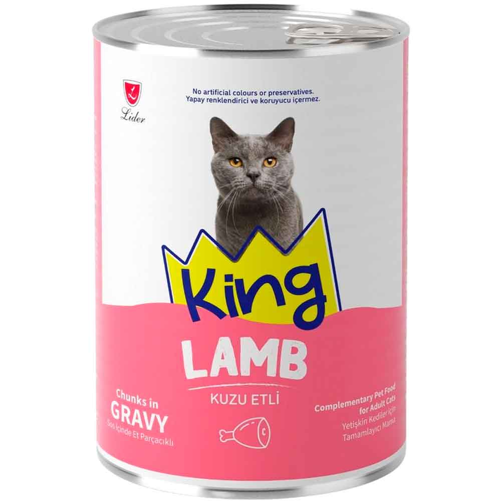 King Kedi Konservesi Kuzu Etli Sos İçerisinde Et Parçacıklı 400 Gr