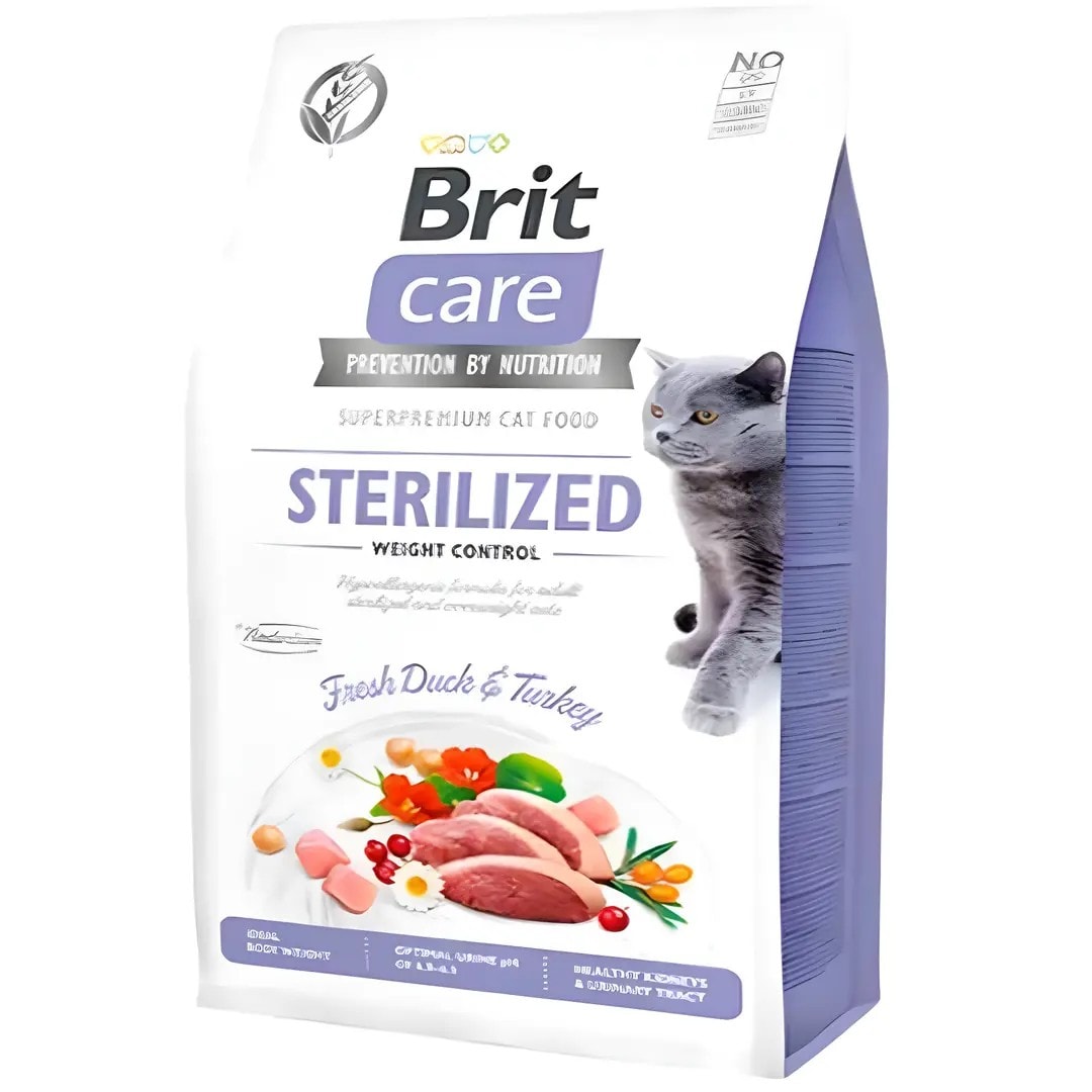 Brit Care Hypo-Allergenic Ördekli Tahılsız Kısırlaştırılmış Kedi Maması 7 kg