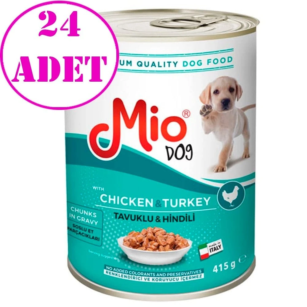 Mio Tavuklu ve Hindili Yavru Köpek Konservesi 415 gr 24 AD