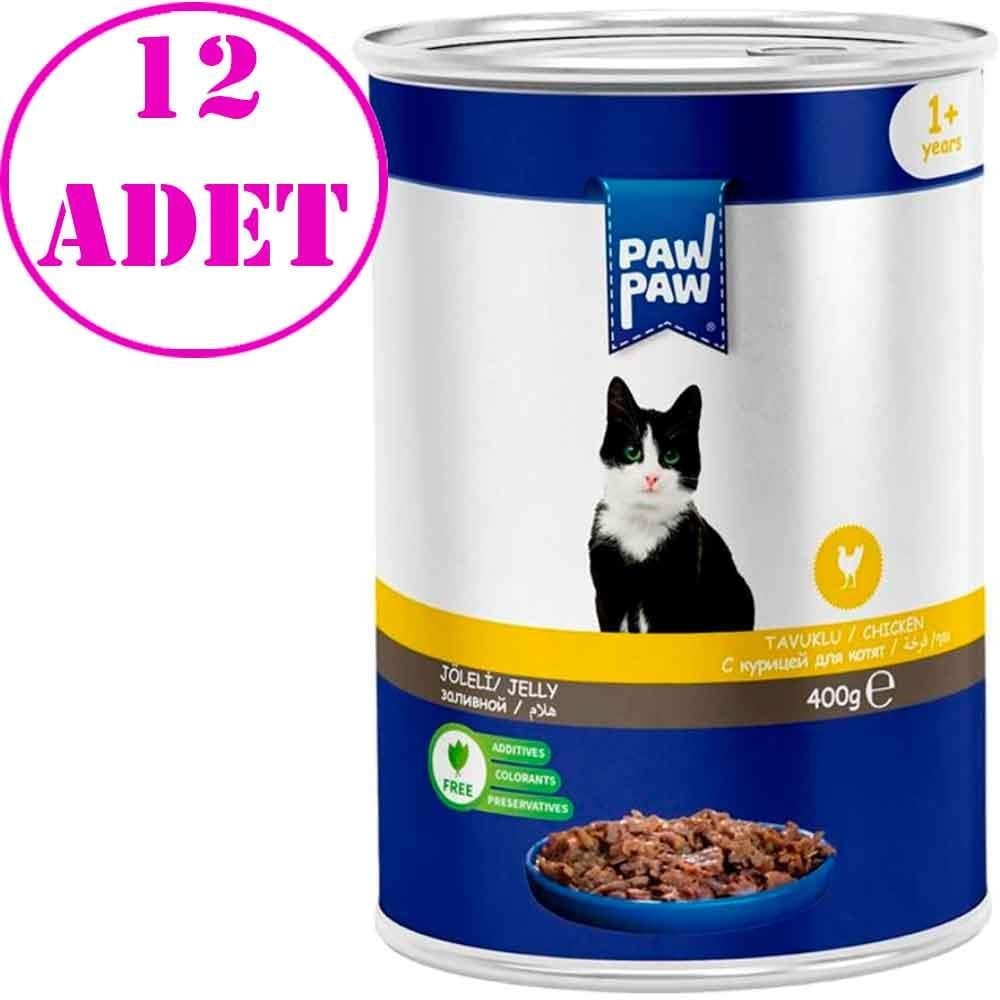 Pawpaw Kedi Konservesi Tavuklu 400 Gr 12 AD