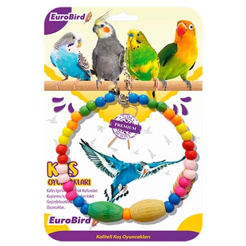 Euro Bird Kuş Oyuncağı Boncuklu Büyük Halka KY76