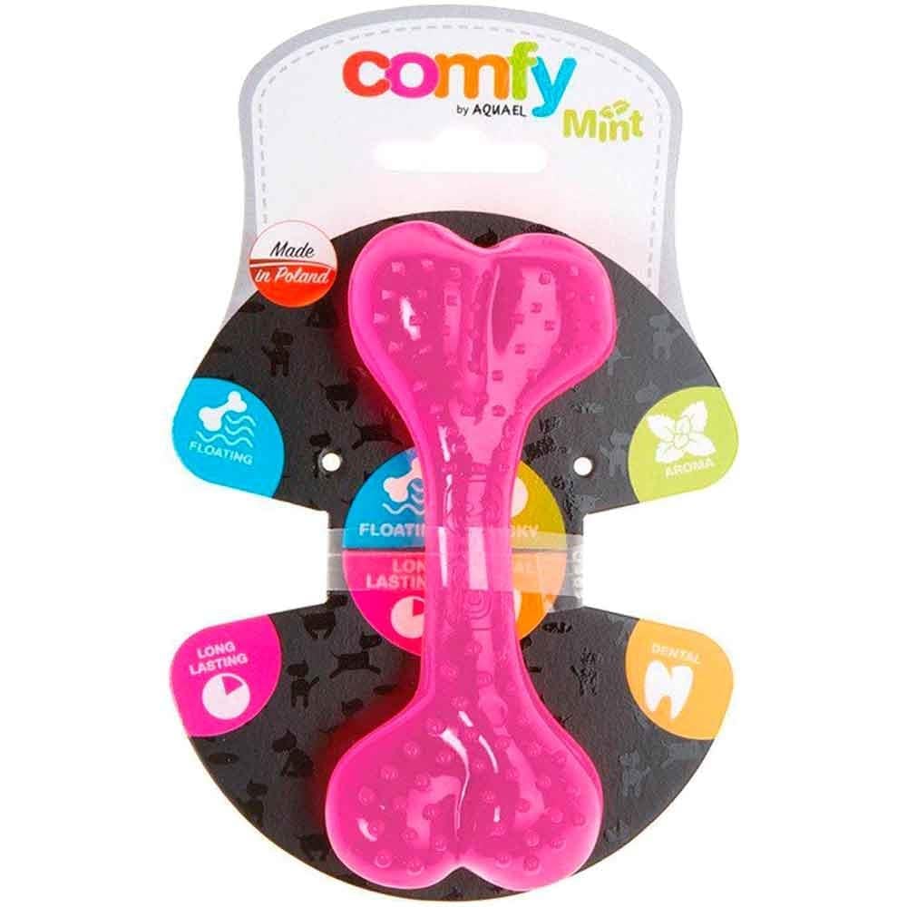 AQUAEL Comfy Toy Köpek Oyuncağı DENTAL BONE 12 Cm Pembe Nane Aromalı
