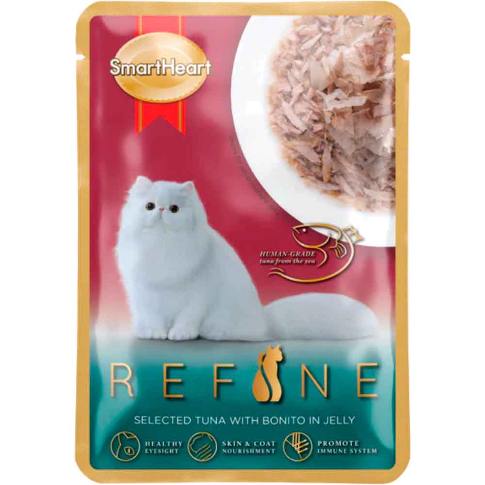 Smart Heart Refine Kedi Konservesi Jöle İçinde Ton Balıklı ve Palamutlu 70 Gr