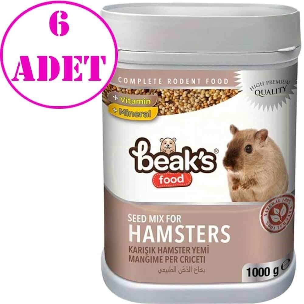 Beaks Karışık Hamster Yemi 1000 gr 6 AD
