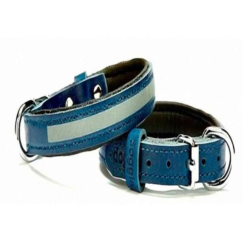 Doggie Yumuşak Dokulu Reflektifli Köpek Boyun Tasması Mavi SBT-1545 M