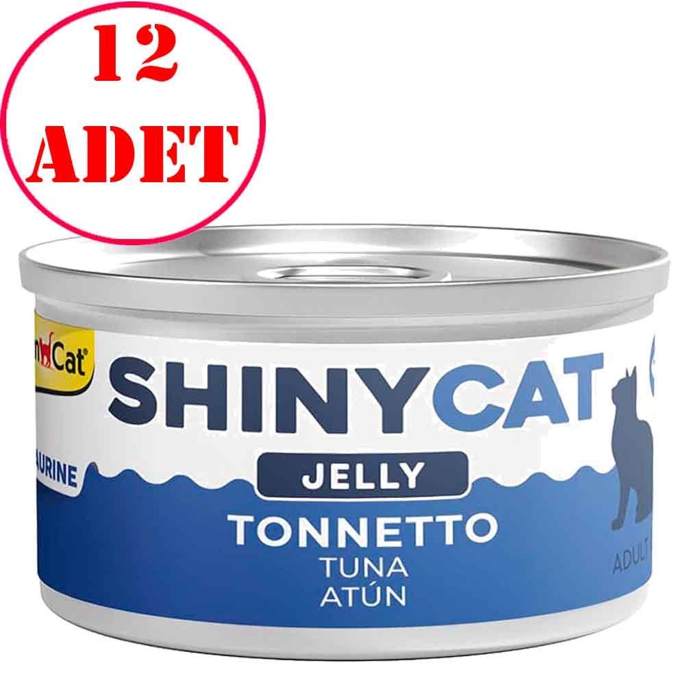 Gimcat Shiny Cat Jel İçinde Ton Balıklı Kedi Konservesi 70 gr 12 AD