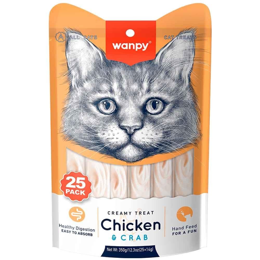 Wanpy Tavuklu Yengeçli Kedi Ödülü 14 Gr X 25'li