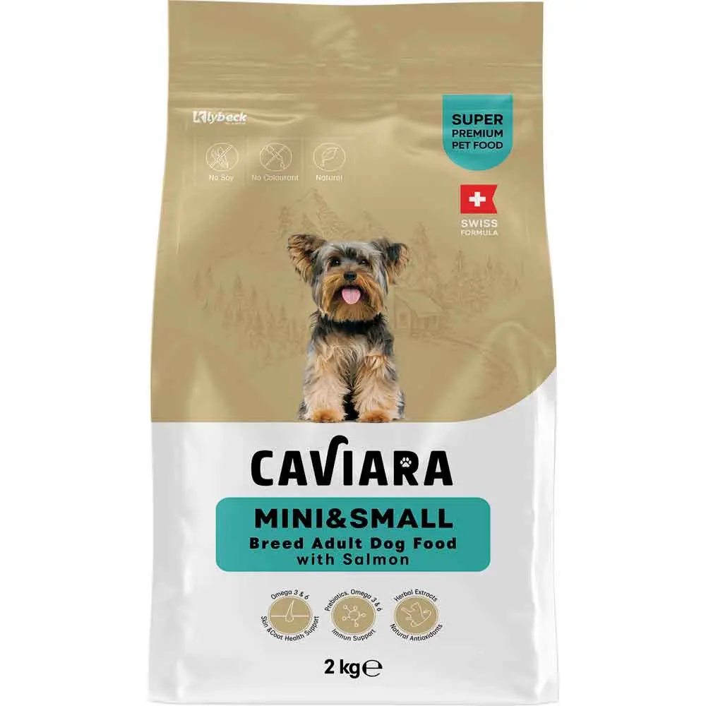 Caviara Somonlu Mini & Küçük Irk Yetişkin Köpek Maması 2 Kg