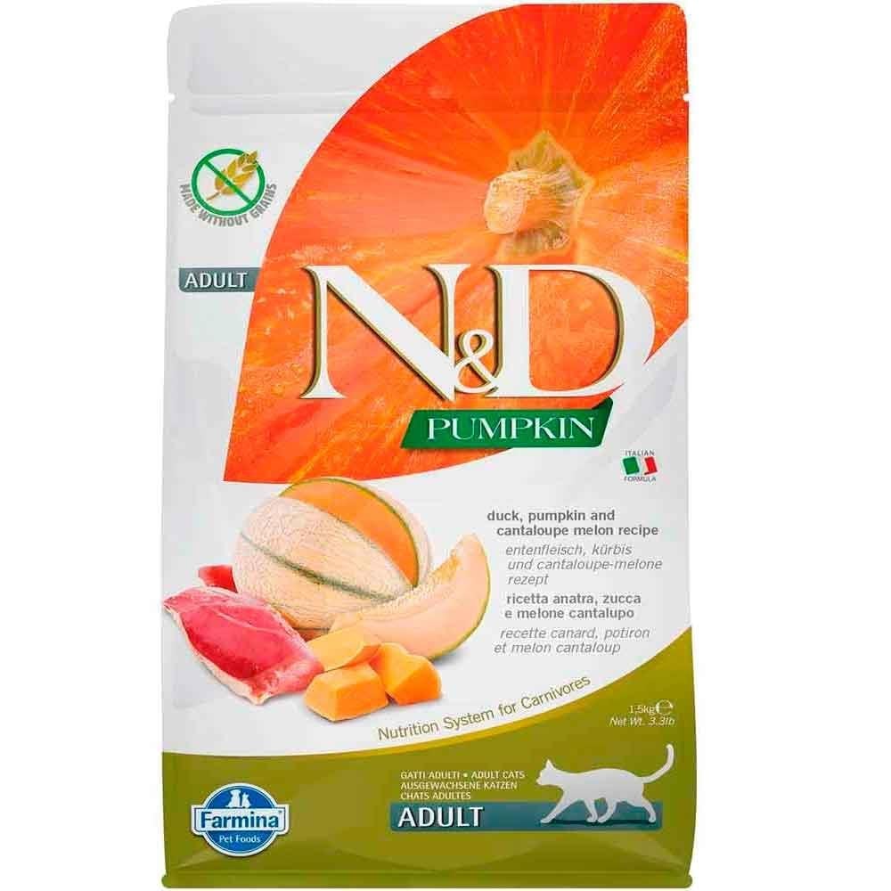 ND Balkabaklı Ördek Ve Kavunlu Kedi Maması 300 GR