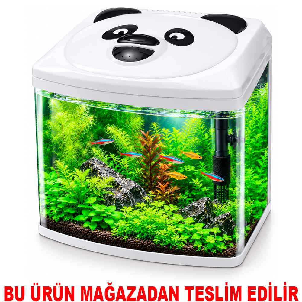 Makro Panda Akvaryum Beyaz 38 x 26 x 45 Cm