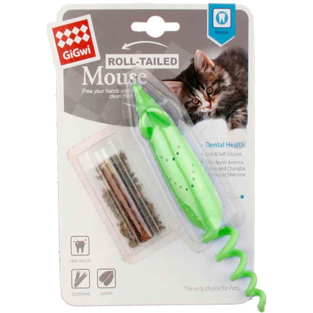 Gigwi Kedi Oyuncağı Catnipli Fare Model Yeşil 7477