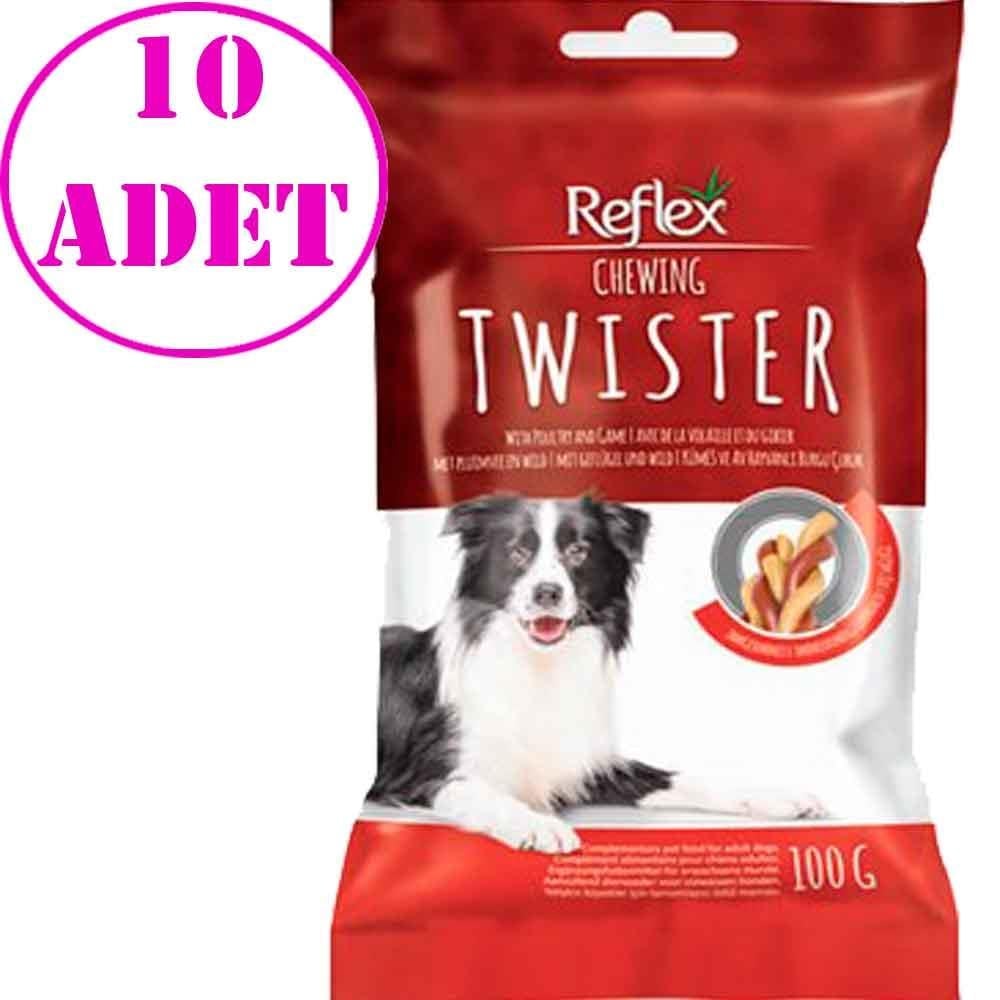 Reflex Chewing Twister Burgu Köpek Ödülü 100 gr 10 AD