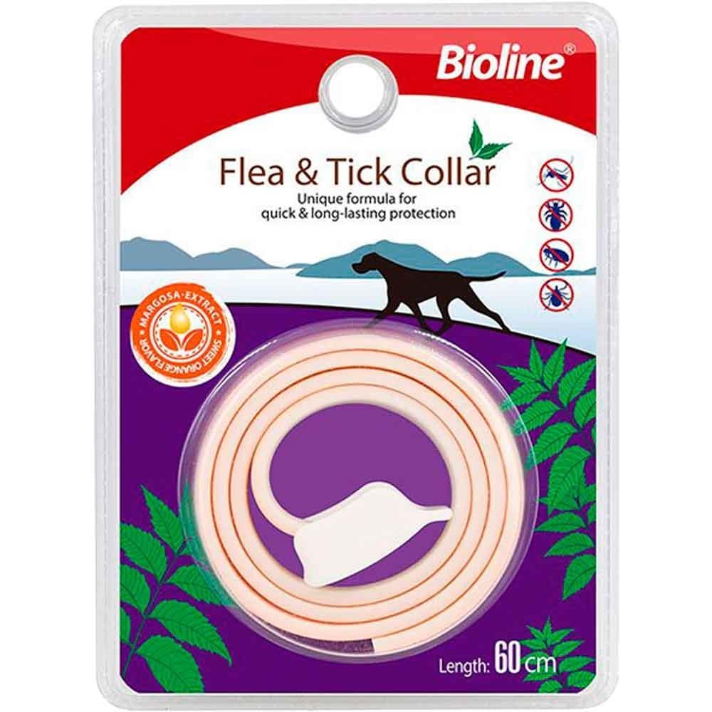 Bioline Köpek Pire Tasması Okaliptus ve Portakal Kokulu 60cm