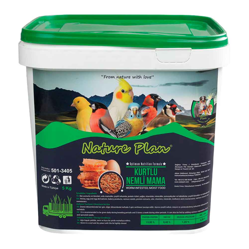 Nature Plan Nemli Kurtlu Kuş Maması 5 Kg