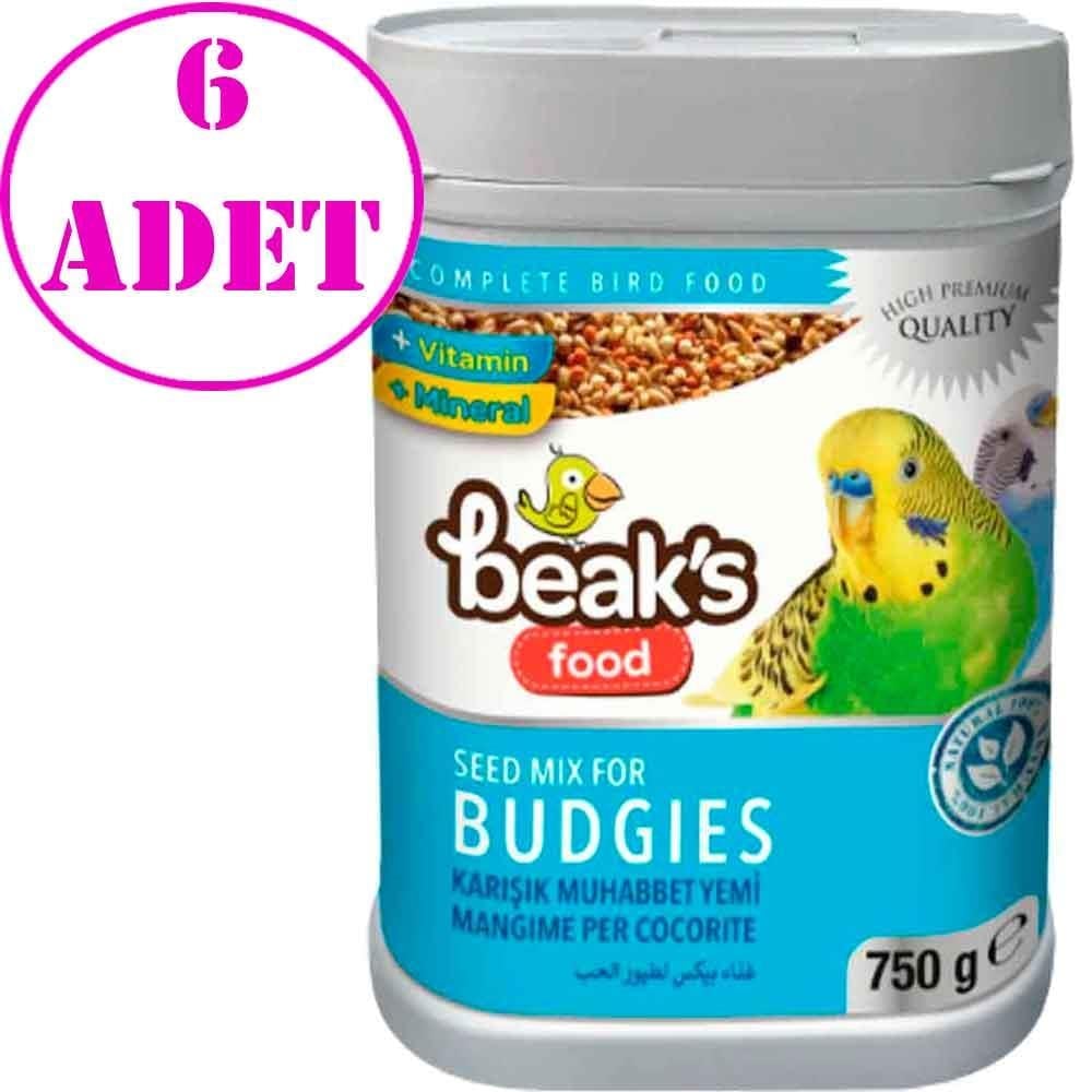 Beaks Karışık Muhabbet Kuş Yemi 750 Gr 6 AD