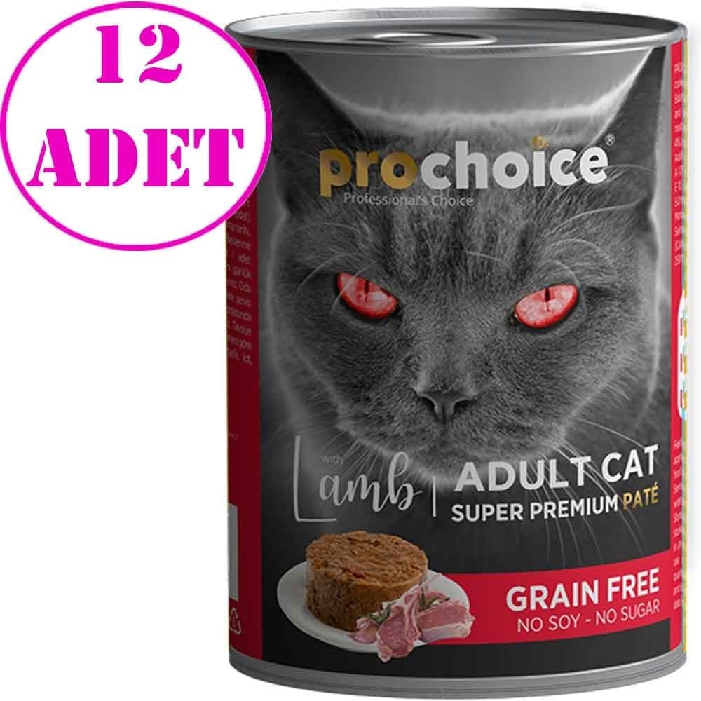 Prochoice Kuzulu Kedi Konservesi Pate 400 Gr 12 AD