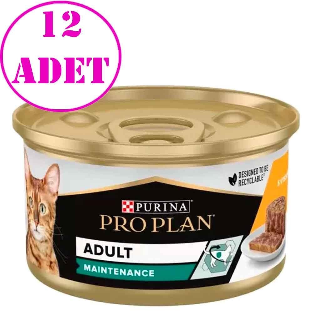 ProPlan Tavuklu Sebzeli Kedi Konservesi 85 Gr 12 AD
