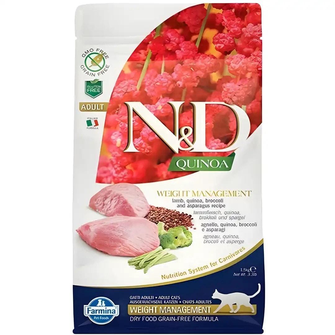 ND Quinoa Weight Management Light Kuzu Etli Kedi Maması 1,5 kg