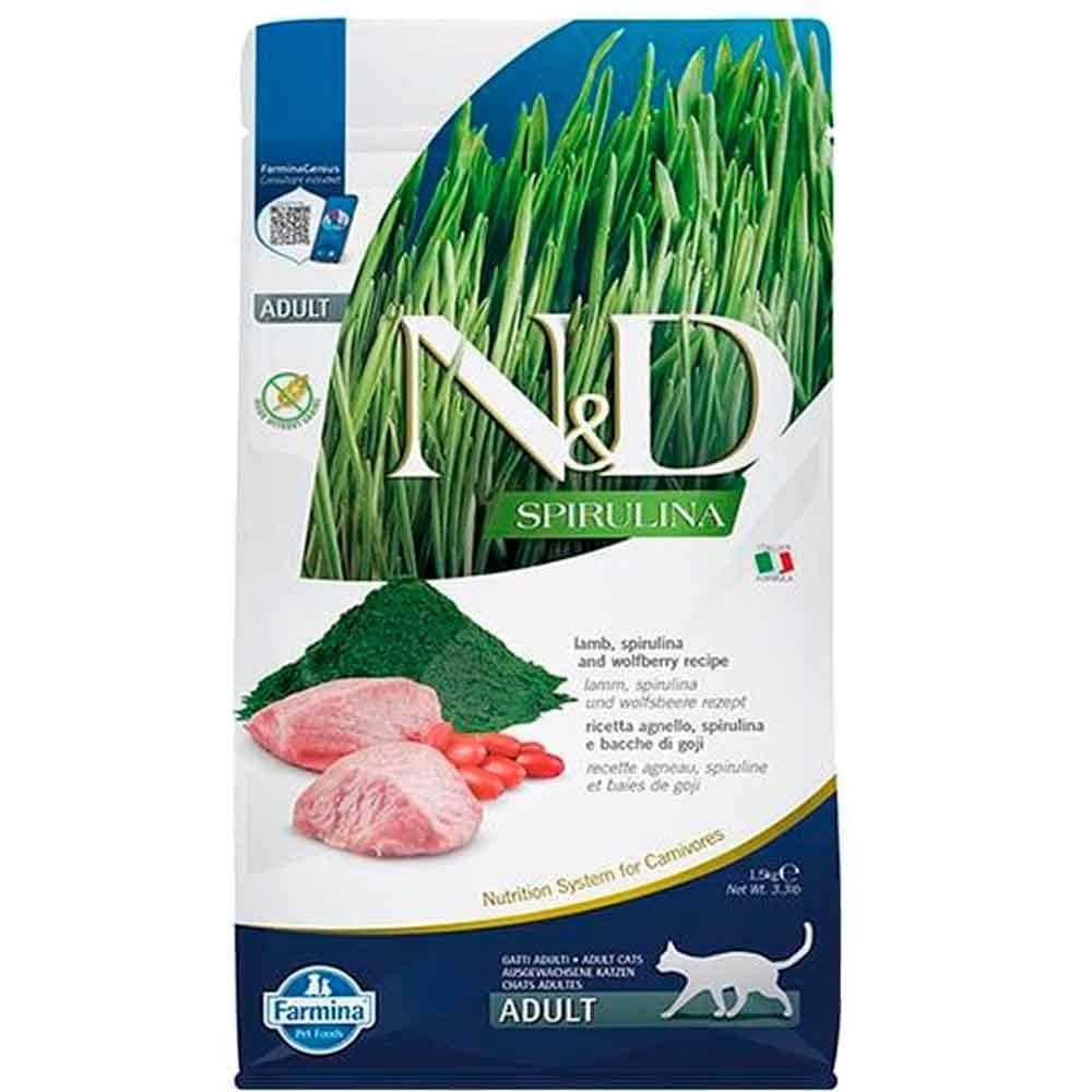 ND Spirulina Kuzu Etli Kedi Maması 1,5 Kg