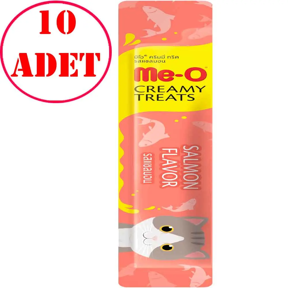 MeO Somon Balıklı Kedi Likit Ödül Tekli 15 Gr 10 AD