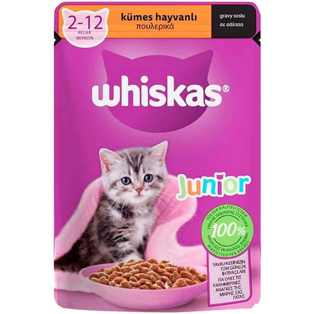 Whiskas Junior Kümes Hayvanlı Yavru Kedi Konserve Maması 85 Gr