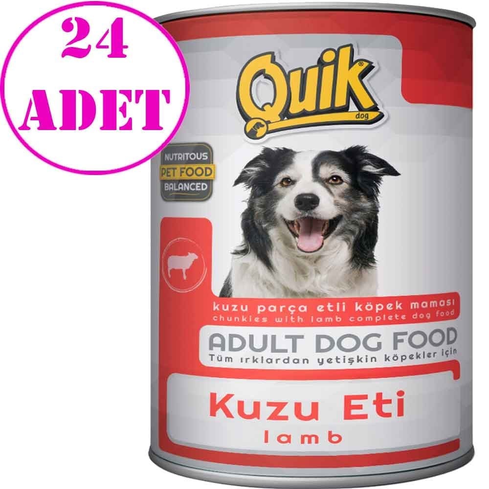 Quik Kuzu Etli Köpek Konservesi 415 gr 24 AD