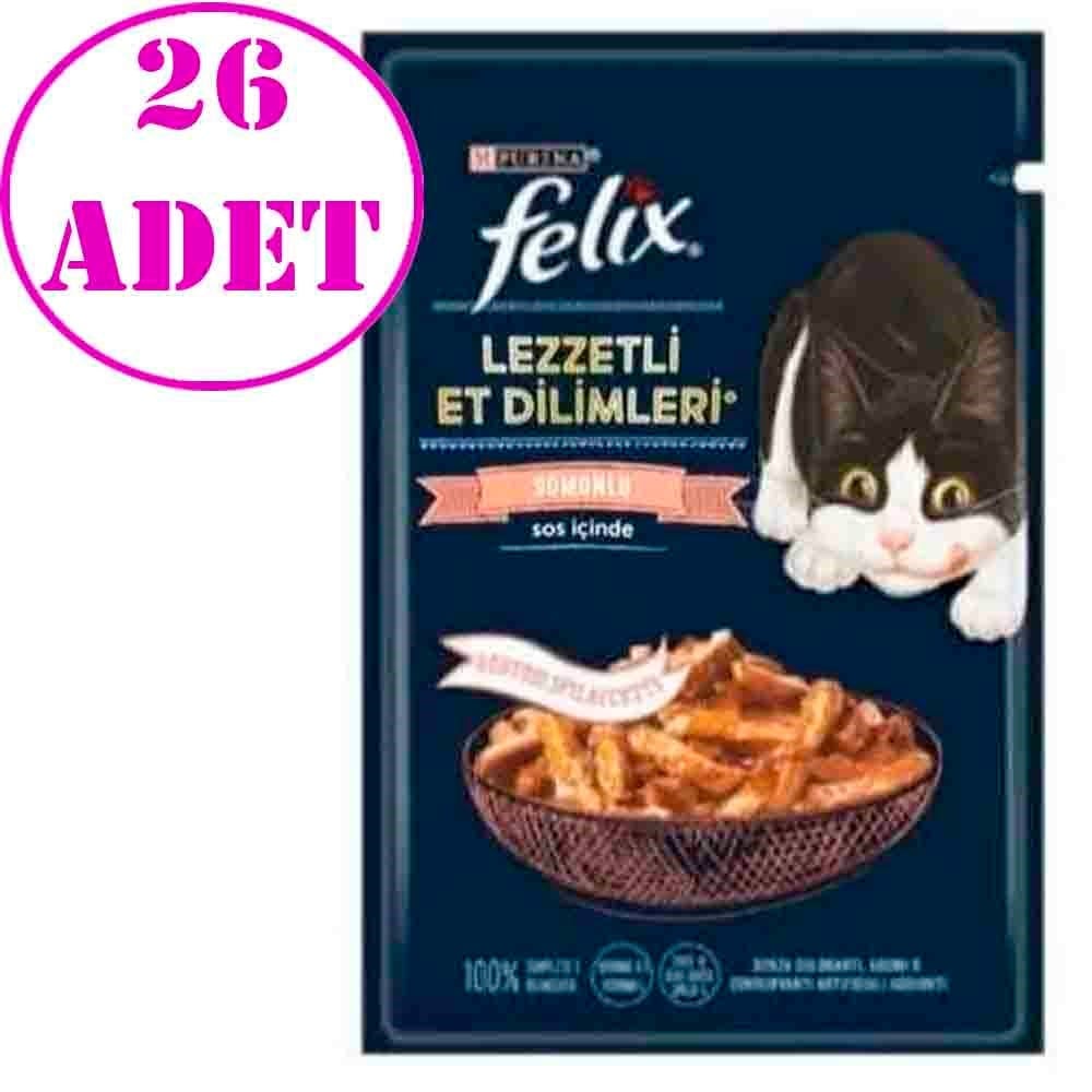 Purina Felix Somonlu Lezzetli Et Dilimleri Punch 80 Gr 26 Adet