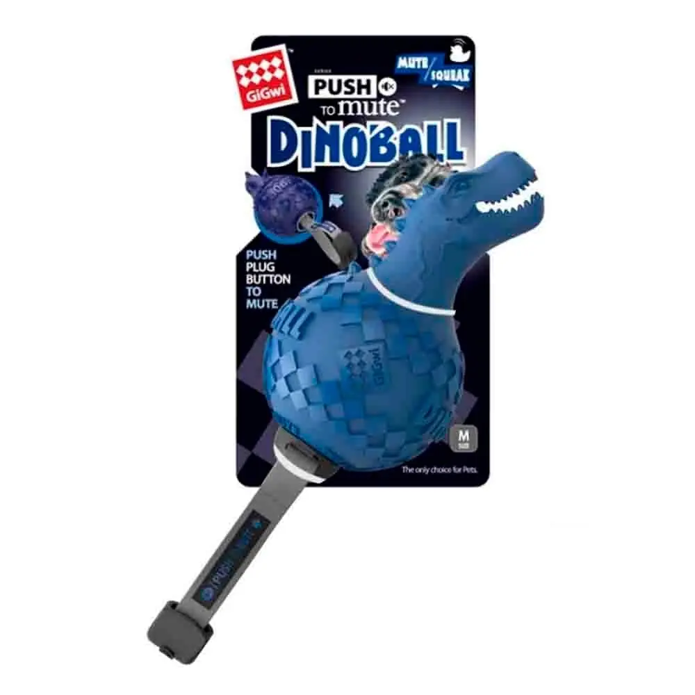 Gigwi Köpek Oyuncağı Dinoball Dinazor Mavi Sesli