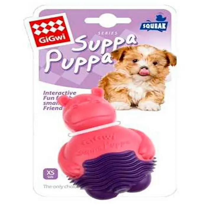 Gigwi Suppa Puppa Mavi Hipopotam Yavru Köpek Oyuncağı 9 cm