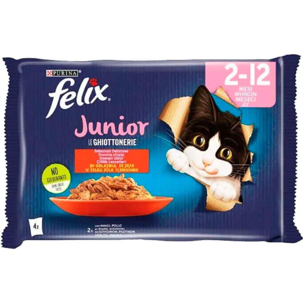 Felix Junior Yavru Kedi Maması 4 x 85 Gr