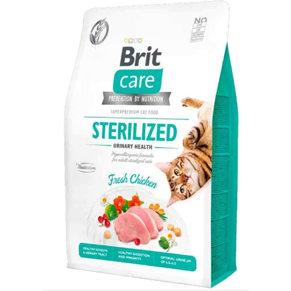 Brit Care Hypo-Allergenic Üriner Sistem Sağlığı için Tahılsız Kısırlaştırılmış Kedi Maması 2 kg