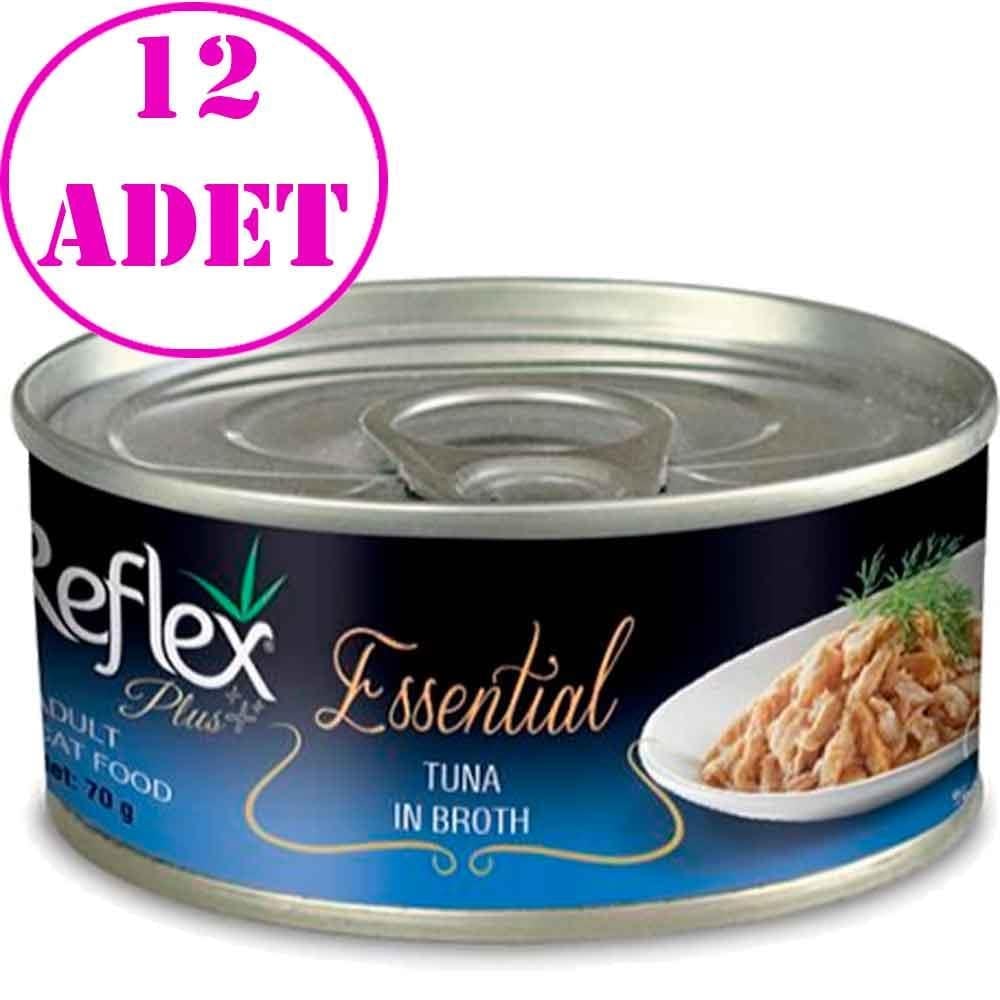 Reflex Plus Essential Atlantik Ton Balıklı Yetişkin Kedi Konservesi 70 Gr 12 AD