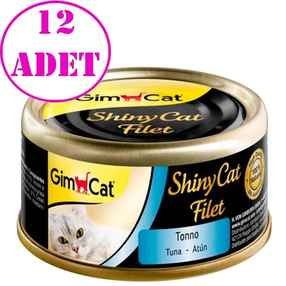 Gimcat Shinycat Kıyılmış Tuna Balıklı Kedi Konservesi 70 Gr 12 AD