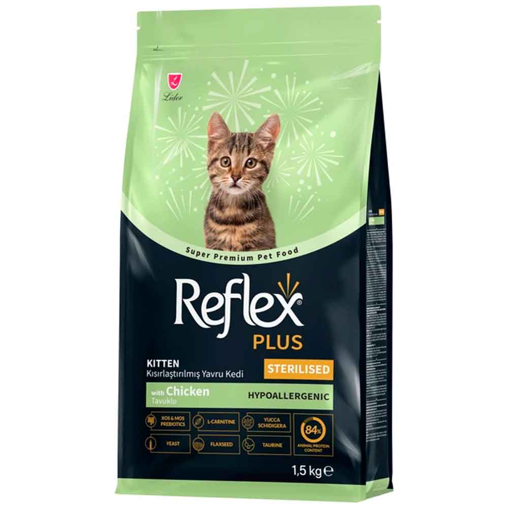 Reflex Plus Kitten Kısırlaştırılmış Yavru Kedi Maması Tavuklu 1,5 Kg