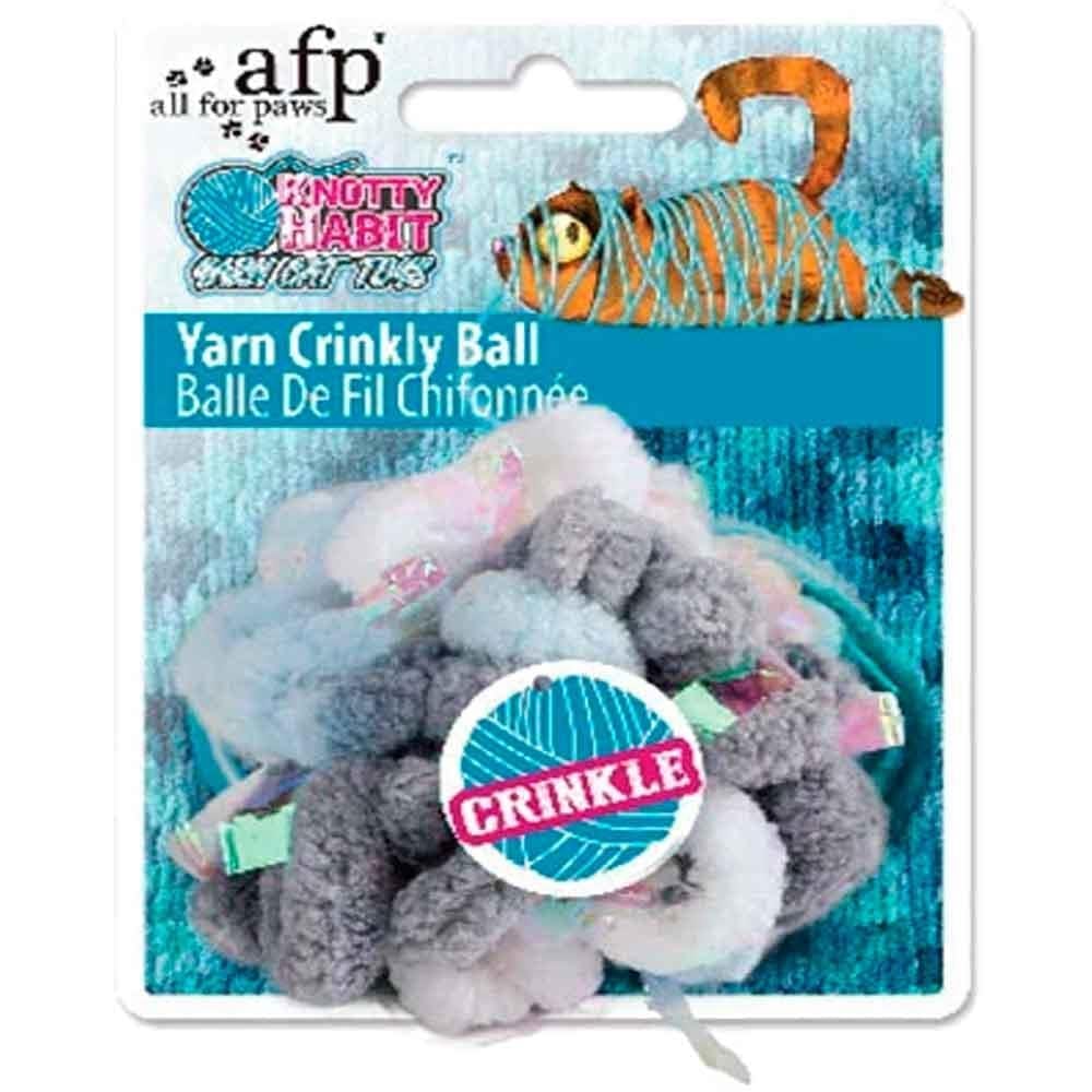 AFP Knotty Habit Kedi Oyuncağı Kıvırcık Renkli Yumak Top