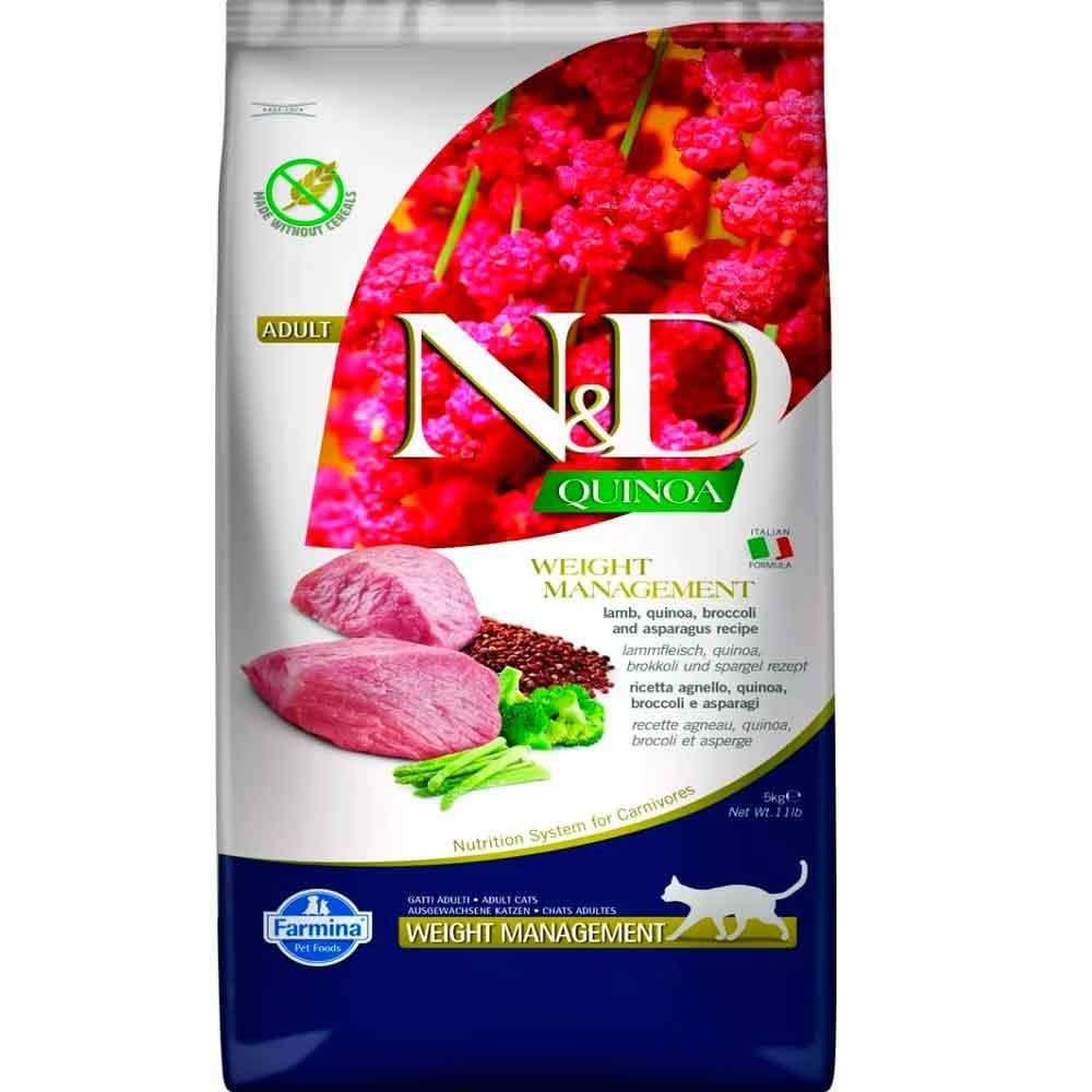ND Kinoa Weight Management Light Kuzu Etli Kedi Maması 5 kg