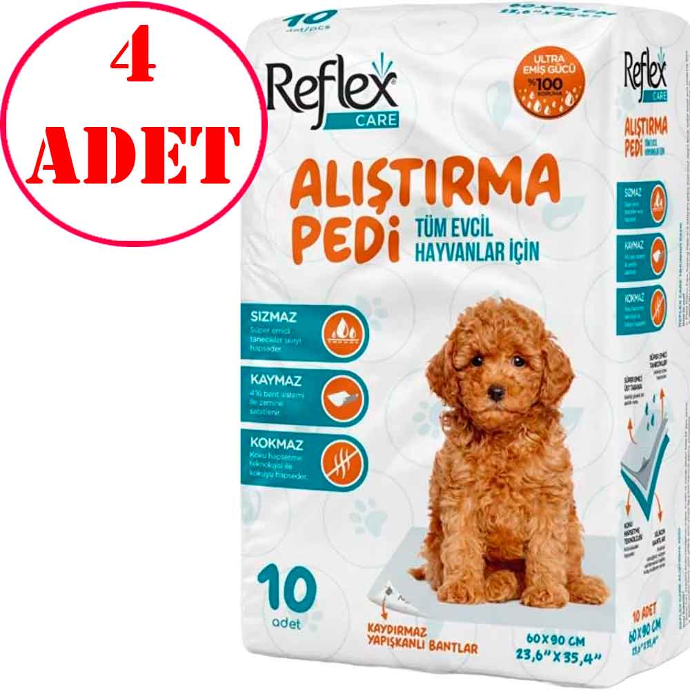 Reflex Care Kaydırmaz Köpek Alıştırma Pedi 60x90cm (10’lu) 4 AD