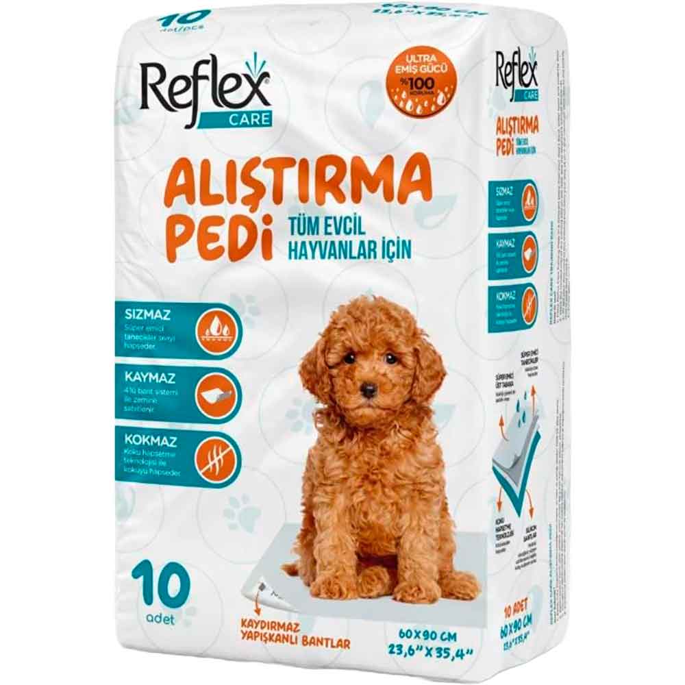 Reflex Care Kaydırmaz Köpek Alıştırma Pedi 60x90cm (10'lu)