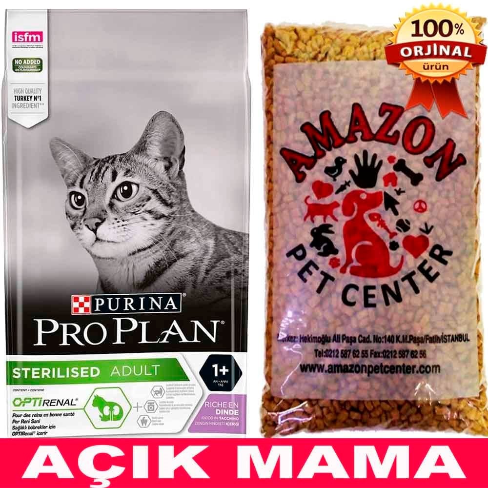 Proplan Sterilised Hindili Kedi Maması Açık 1 Kg