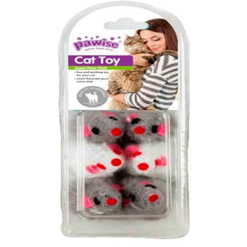 Pawise Peluş Fare Kedi Oyuncağı 6 LI