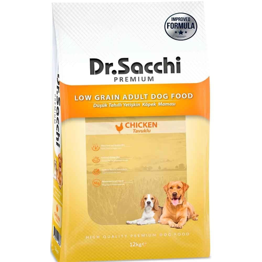 Dr Sacchi Köpek Maması Düşük Tahıllı Tavuklu 12 Kg