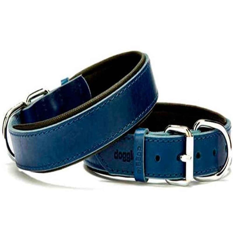 Doggie Deri Köpek Boyun Tasması Mavi SBT-3010 M