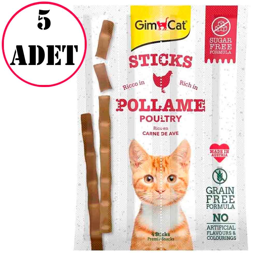 Gimpet Kediler için Tavuklu Ödül Çubukları 4 Parça 20 Gr 5 Ad