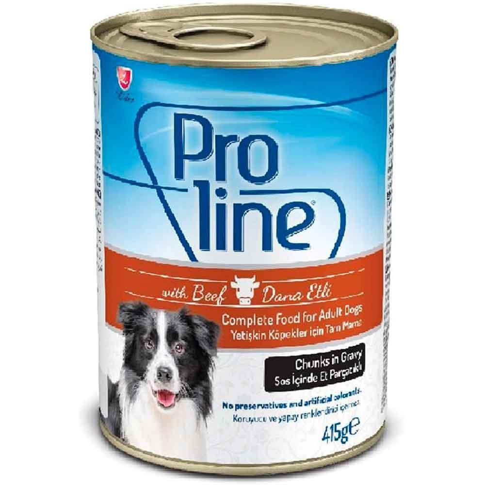 Pro Line Biftekli Yetişkin Köpek Konservesi 415 Gr
