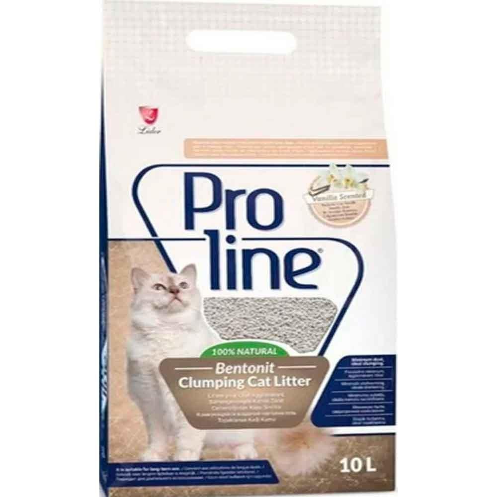 Proline Vanilya Kokulu İnce Taneli Topaklanan Kedi Kumu 10lt