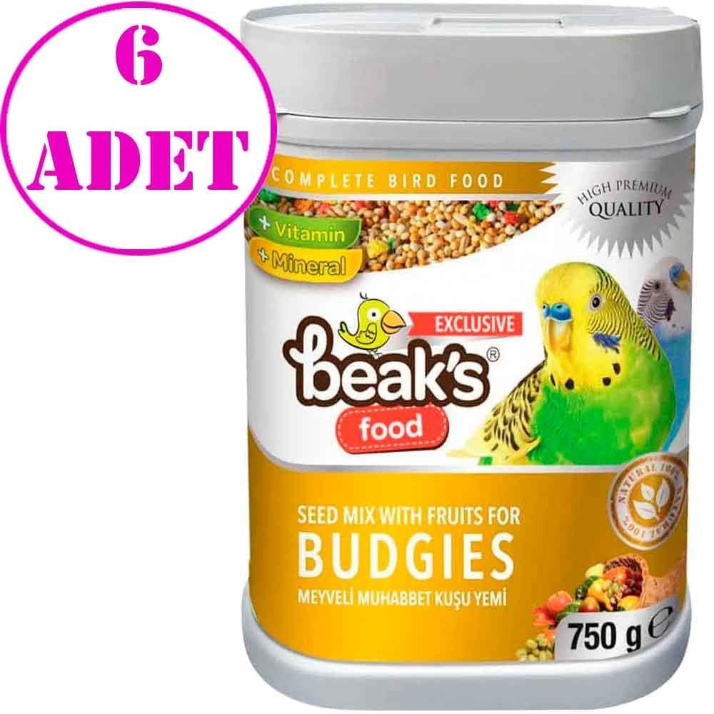 Beaks Meyveli Muhabbet Kuş Yemi 750 Gr 6 AD