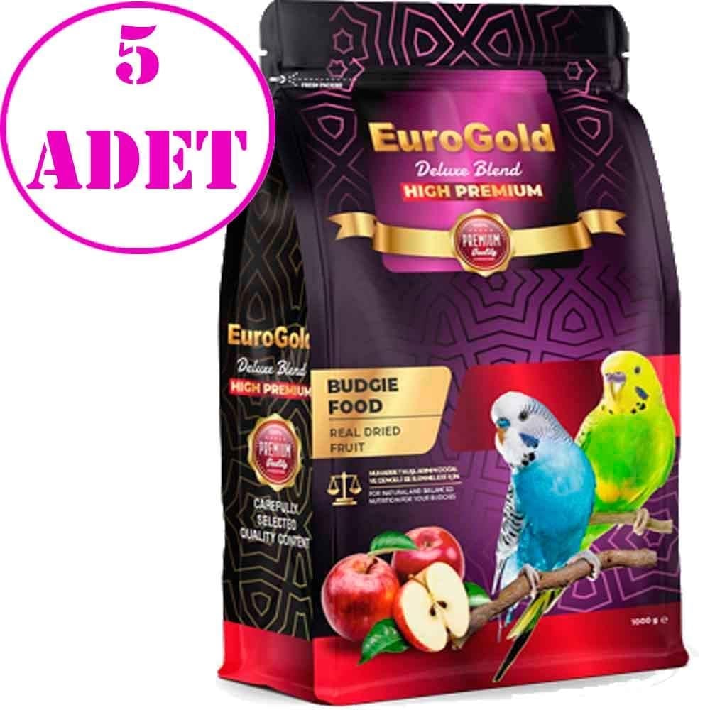 Euro Gold Deluxe Blend Gerçek Elmalı Premium Muhabbet Yemi 1 Kg 5 AD