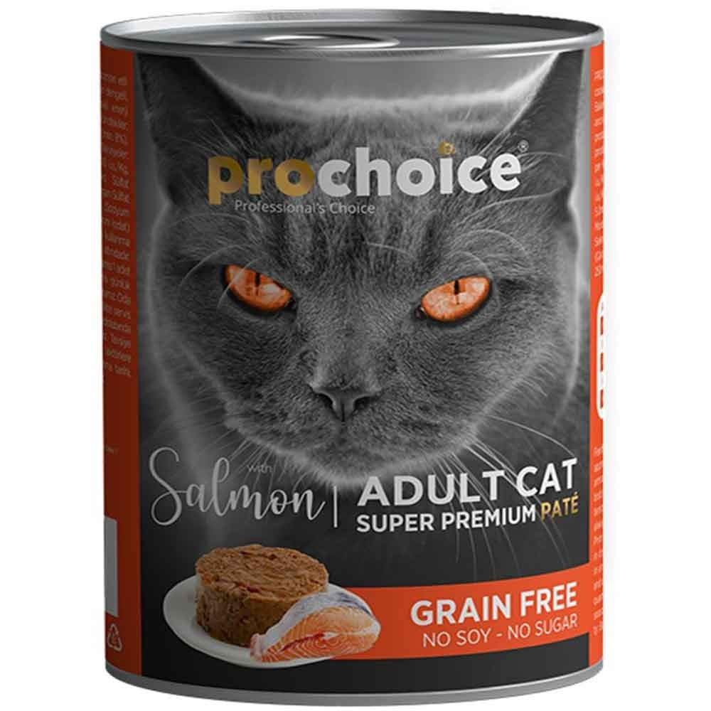 Pro Choice Adult Somonlu Kedi Konservesi Pate 400 Gr
