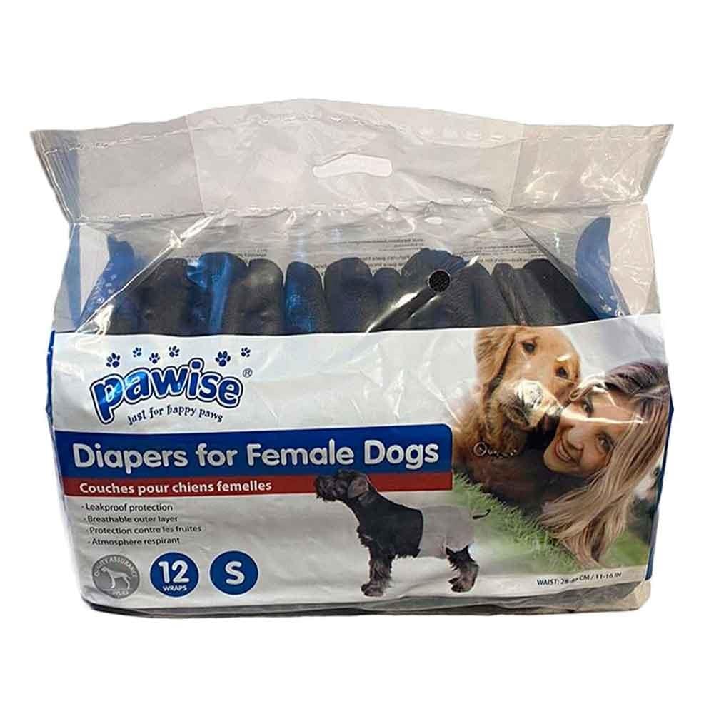 Pawise Ultra Emici Köpek Bezi 12'li Siyah S